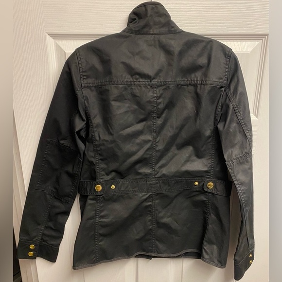J. Crew 100% Cotton Black W/ Gold W/ Zipper & Botton Combo Close Size Small - Picture 7 of 7
